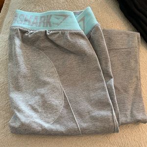 Gymshark Flex legging -L.Grey Marl/Pale Turquoise